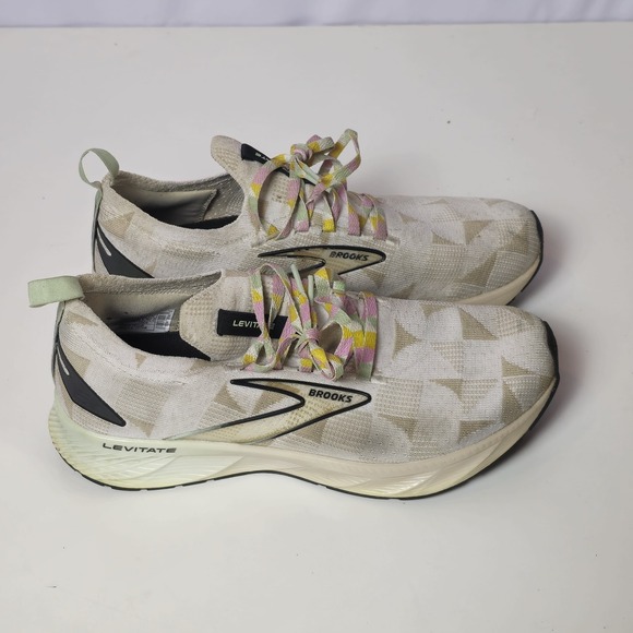Brooks Shoes - Brooks Womens Levitate SF‎ 6 LE 1203851B141 White Multi Running Shoes Size 9.5 B
